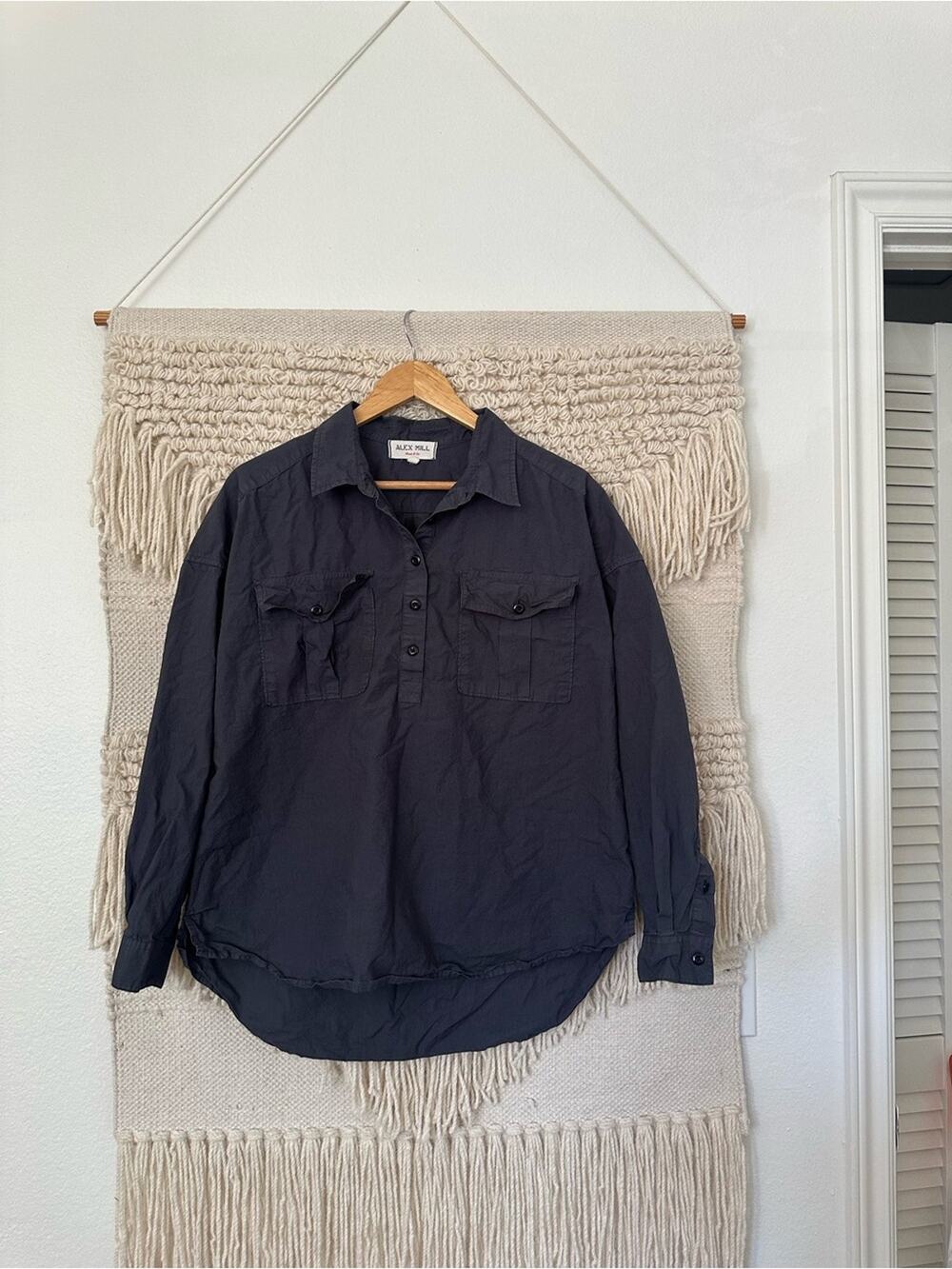 Alex Mill Keeper Popover Cotton Shirt